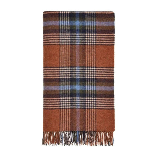 Mood Company - Plaid Christchurch Roestbruin - Shetland Lamswol - 140x185 - Bronte by Moon Scotland - 6151206983988