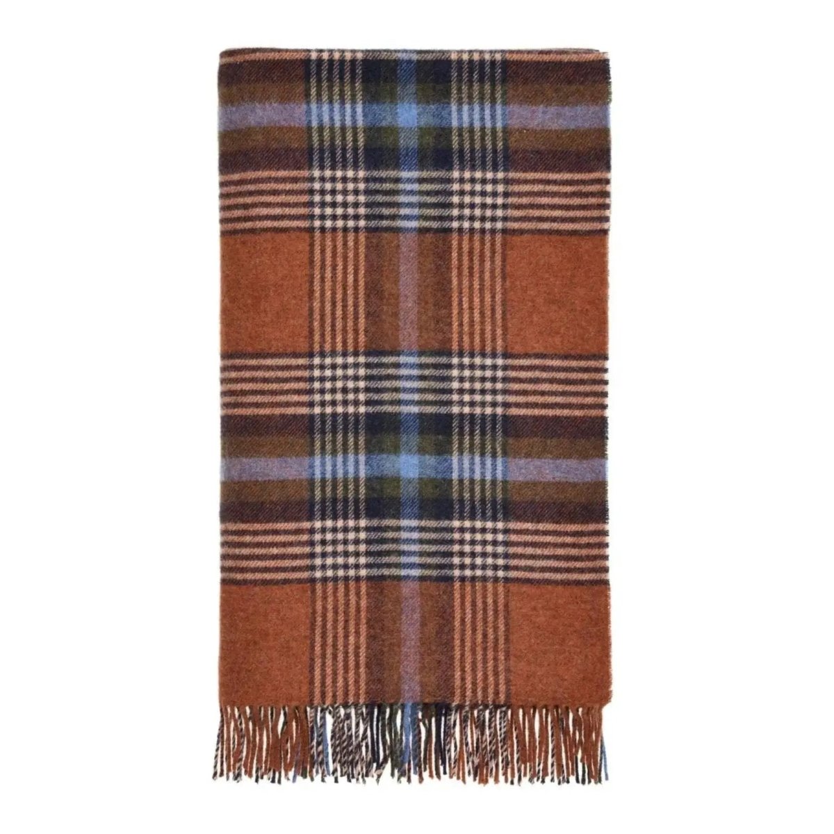 Mood Company - Plaid Christchurch Roestbruin - Shetland Lamswol - 140x185 - Bronte by Moon Scotland - 6151206983988