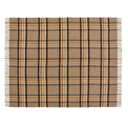 Mood Company - Plaid Double Face Vintage Ruit Camel - Country Side Collection - Merino Lamswol - 140x185 - Bronte by Moon - 6151226223279