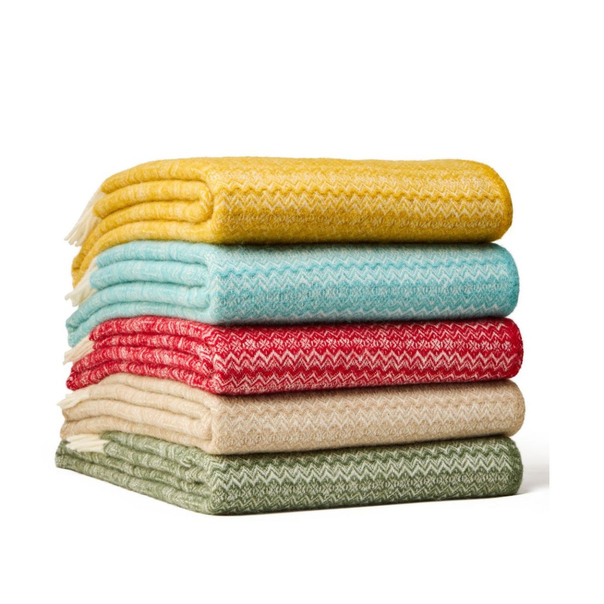 Mood Company - Plaid Fair Isle Rood - 150 x 200 - Nieuw Wol - Tweedmill UK - 5060958306291