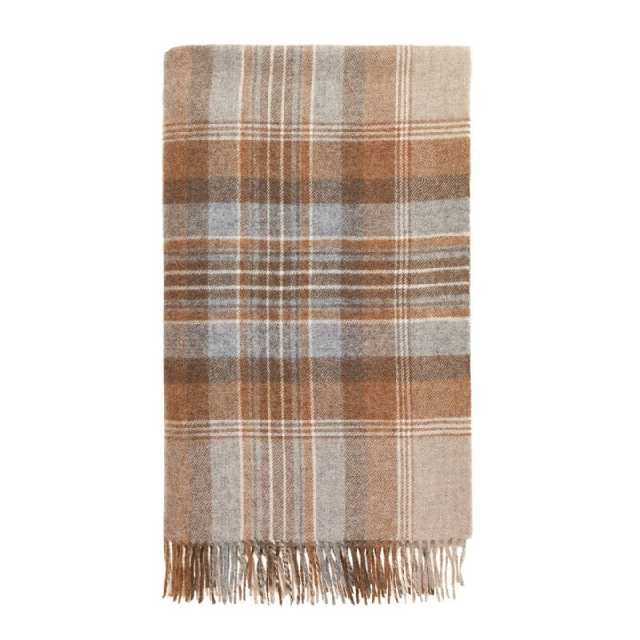 MoodCompanyNL - Plaid Kintyre Beige - Shetland Lamswol - 140x185 - Bronte by Moon Scotland - 6151206648658