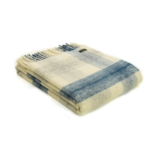 MoodCompanyNL - Plaid Meadow Check Blauw (Ink) - 150x183 - Nieuw Wol - Tweedmill UK - 5060567827460