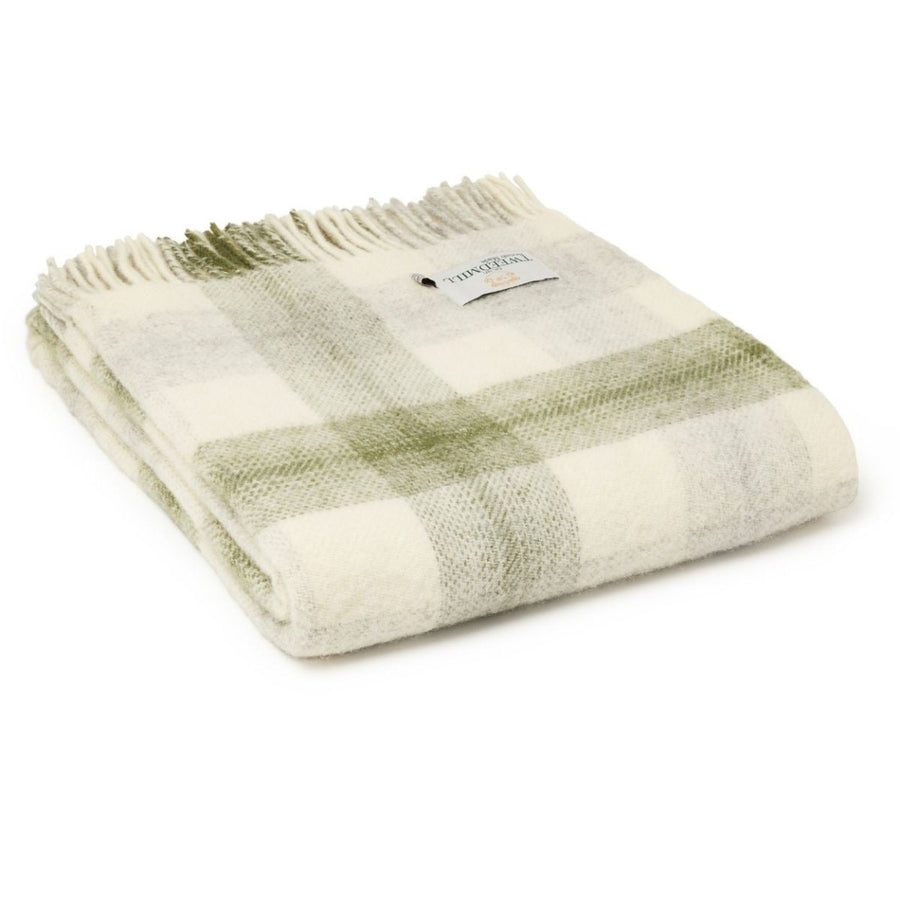 Mood Company - Plaid Meadow Olijfgroen - 150x183 - Nieuw Wol - Tweedmill UK - 5060958305140