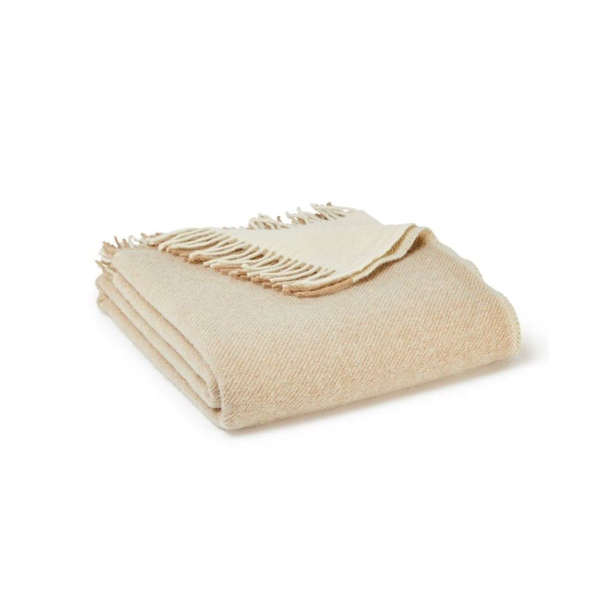 MoodCompanyNL - Plaid Moorland Bruin Beige (Vintage and Creame) - 150x183 - Nieuw Wol - Tweedmill UK - 5060958300909