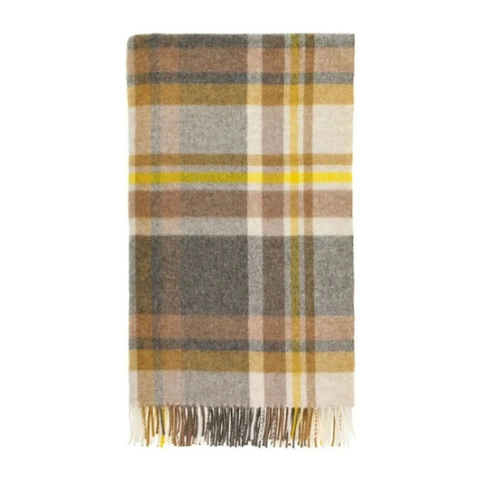 Mood Company - Plaid Portree Goud - Merino lamswol - 140x185 - Bronte by Moon Scotland - 6151206527564