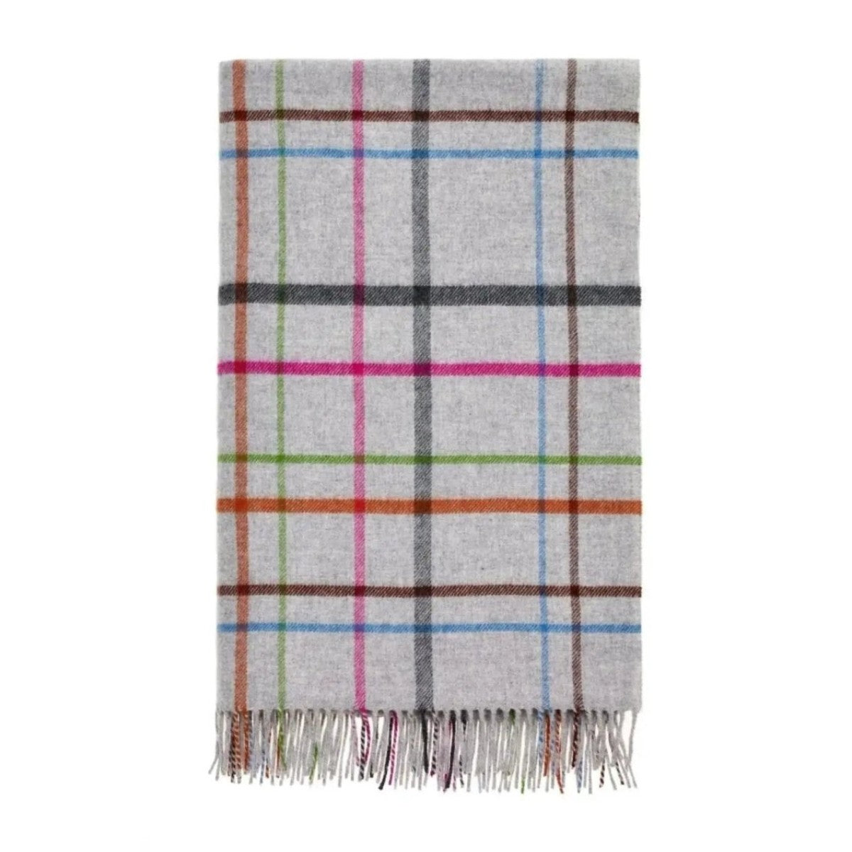 Plaid Ruiten Grijs - Shetland Lamswol - 140x185 - Bronte by Moon Scotland