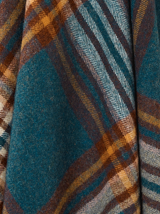 Mood Company - Plaid St. Ives Groen - Shetland Lamswol - 140x185 - Bronte by Moon Scotland - 6151206956906