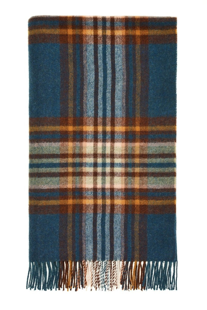 Mood Company - Plaid St. Ives Groen - Shetland Lamswol - 140x185 - Bronte by Moon Scotland - 6151206956906