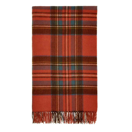 Mood Company - Plaid Tartan Antique Royal Stewart - Merino Lamswol - 140x185 - Bronte by Moon Scotland - 5057900079549