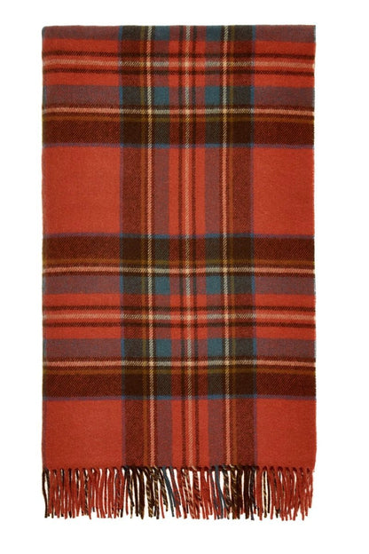 Plaid Tartan Antique Royal Stewart - Merino Lamswol - 140x185 - Bronte by Moon Scotland by MoodCompanyNL