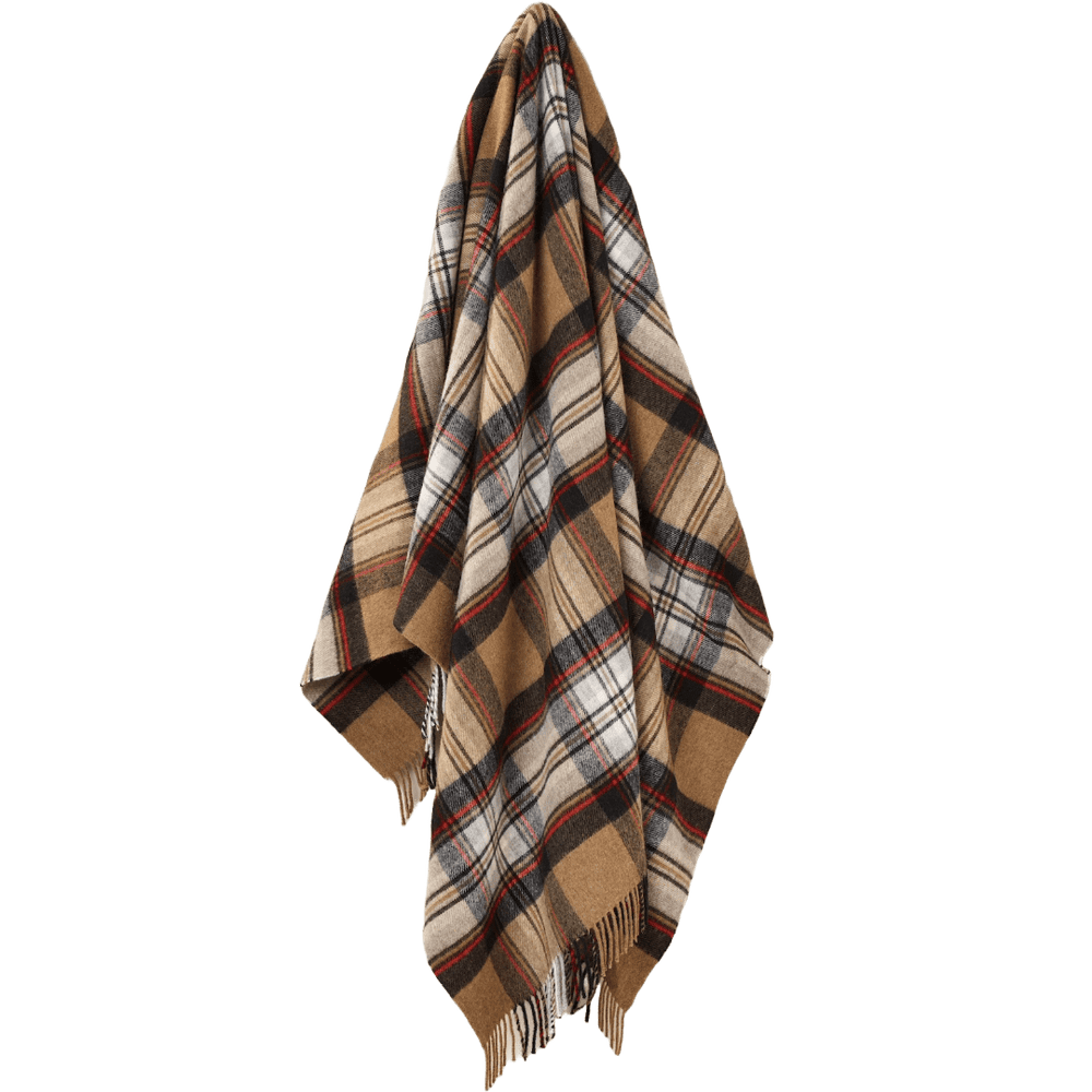 MoodCompanyNL - Plaid Tartan Camel Stewart - Merino Lamswol - 140x185 - Bronte by Moon Scotland - 6095654938940