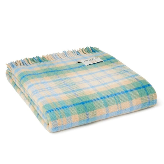 MoodCompanyNL - Plaid Tartan Cottage Blauw 150x183 - Nieuw Wol - Tweedmill UK - 5060958301531