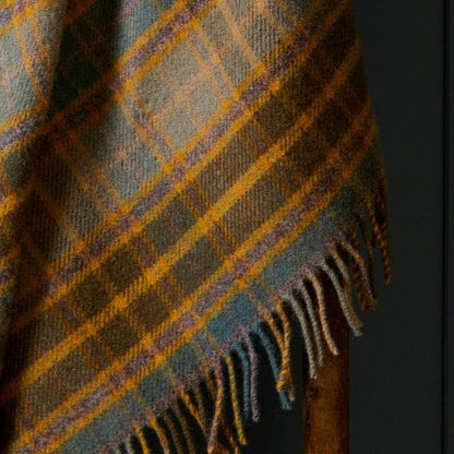 MoodCompanyNL - Plaid Tartan Cottage Mosterdgeel - 150x183 - Nieuw Wol - Tweedmill UK - 5060958302729