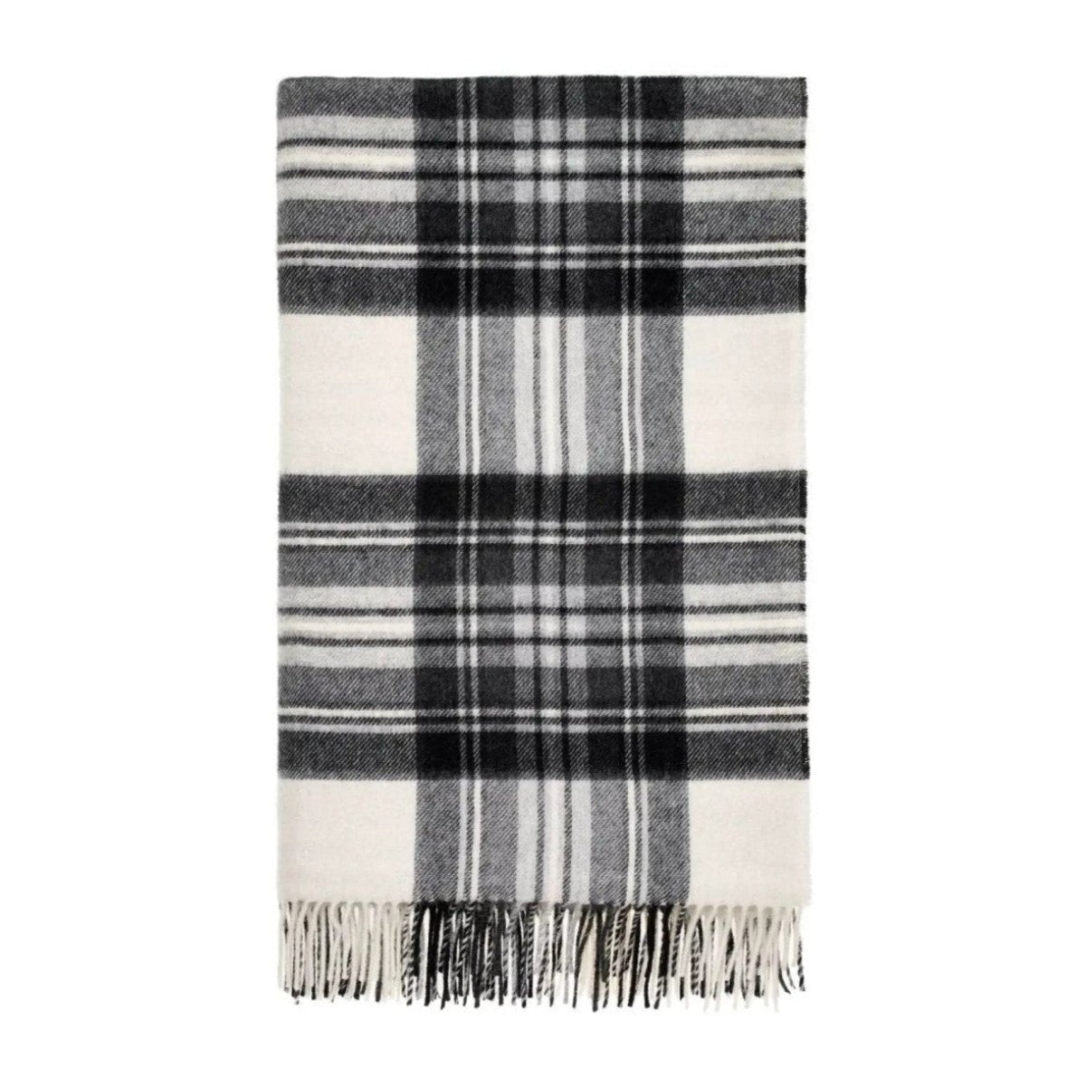 Mood Company - Plaid Tartan Dress Grey Stewart - Merino Lamswol - 140x185 - Bronte by Moon Scotland - 6095650864861