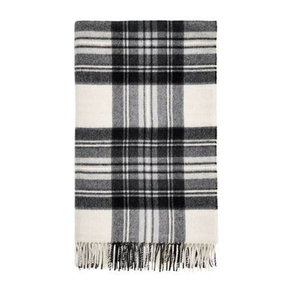 Mood Company - Plaid Tartan Dress Grey Stewart - Merino Lamswol - 140x185 - Bronte by Moon Scotland - 6095650864861
