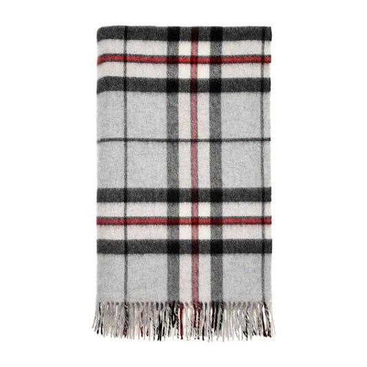 Mood Company - Plaid Tartan Grey Tompson - Merino Lamswol - 140x185 - Bronte by Moon Scotland - 6095647114177