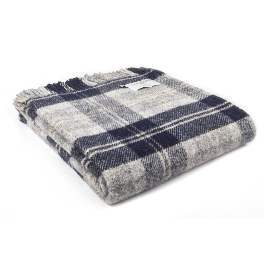 MoodCompanyNL - Plaid Tartan Navy Bannockbane - 150x183 - Nieuw Wol - Tweedmill UK - 5060674572031