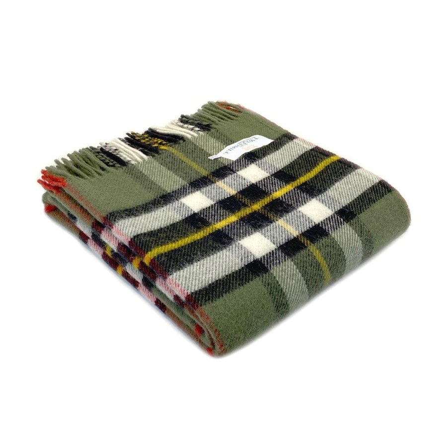 MoodCompanyNL - Plaid Tartan Olive Dress Thompson - 150x183 - Nieuw Wol - Tweedmill UK - 5060674578859