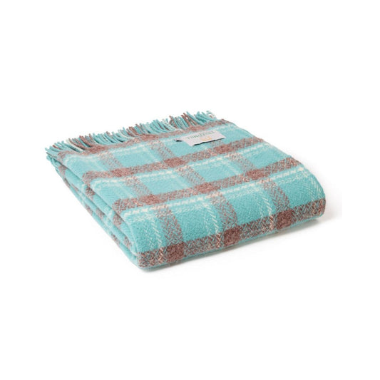 Mood Company - Plaid Trio Check Glas Blauw - 150x183 - Nieuw Wol - Tweedmill UK - 5060958308233