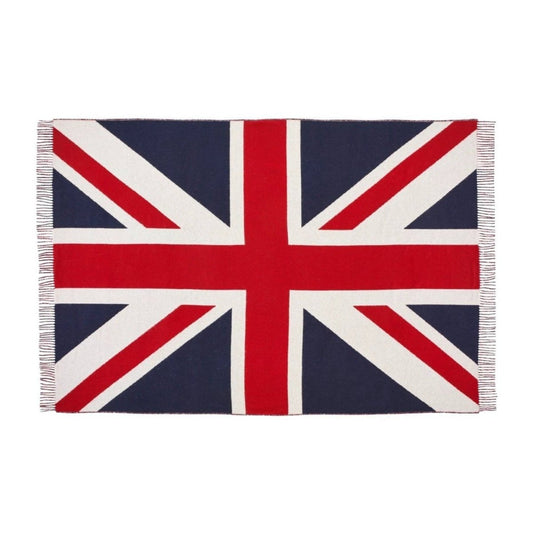 Mood Company - Plaid Vlag GB Union Jack - Merino Lamswol - 135x200 - Bronte by Moon Scotland - 5057900134958