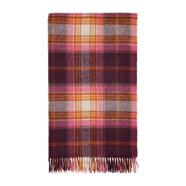 Mood Company - Plaid Winterton Burgundy Donkerrood - Merino Lamswol - 140x185 - Bronte by Moon Scotland - 6095635288262