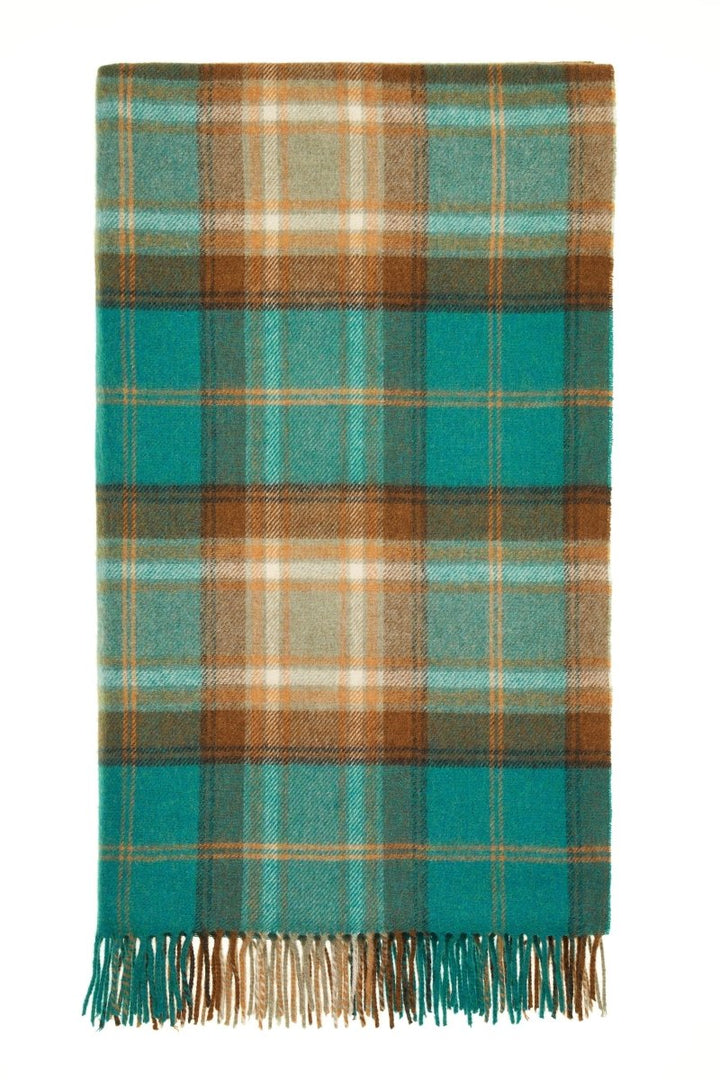 MoodCompanyNL - Plaid Winterton Jade Groen - Merino Lamswol - 140x185 - Bronte by Moon Scotland - 6095639699682