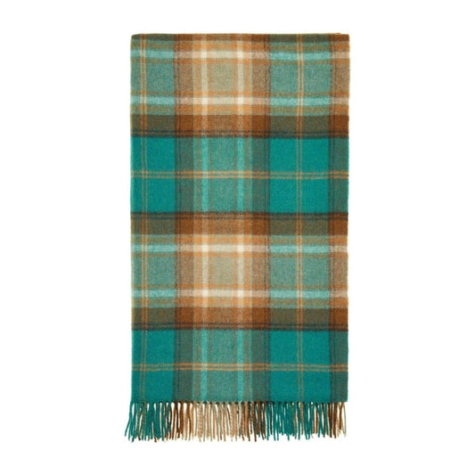 Mood Company - Plaid Winterton Jade Groen - Merino Lamswol - 140x185 - Bronte by Moon Scotland - 6095639699682
