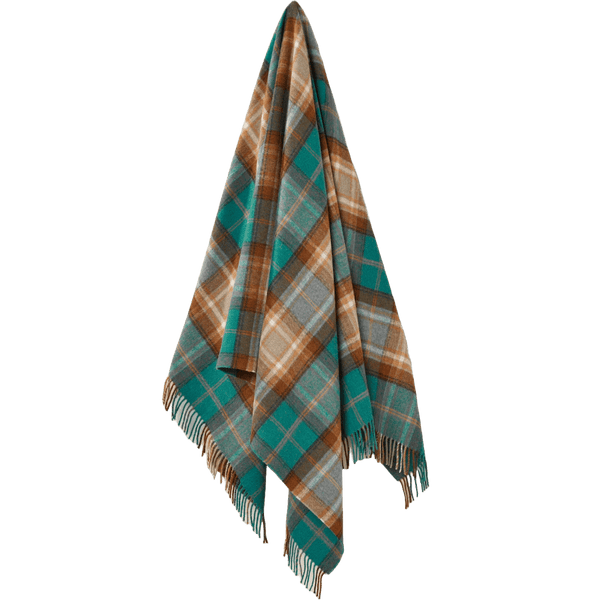 Plaid Winterton Jade Groen - Merino Lamswol - 140x185 - Bronte by Moon Scotland by MoodCompanyNL