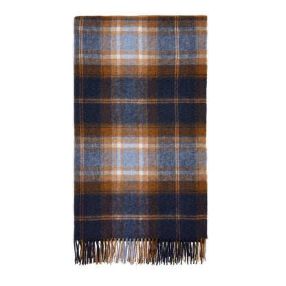 Mood Company - Plaid Winterton Merino Blauw - Merino Lamswol - 140x185 - Bronte by Moon Scotland - 6095646713715