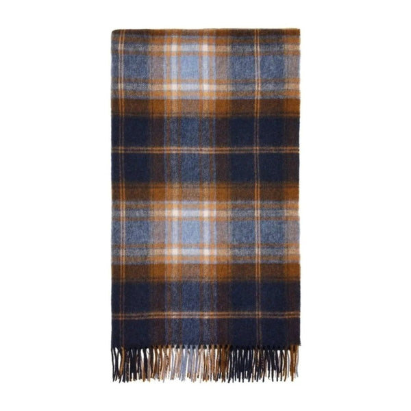 Mood Company - Plaid Winterton Merino Blauw - Merino Lamswol - 140x185 - Bronte by Moon Scotland - 6095646713715