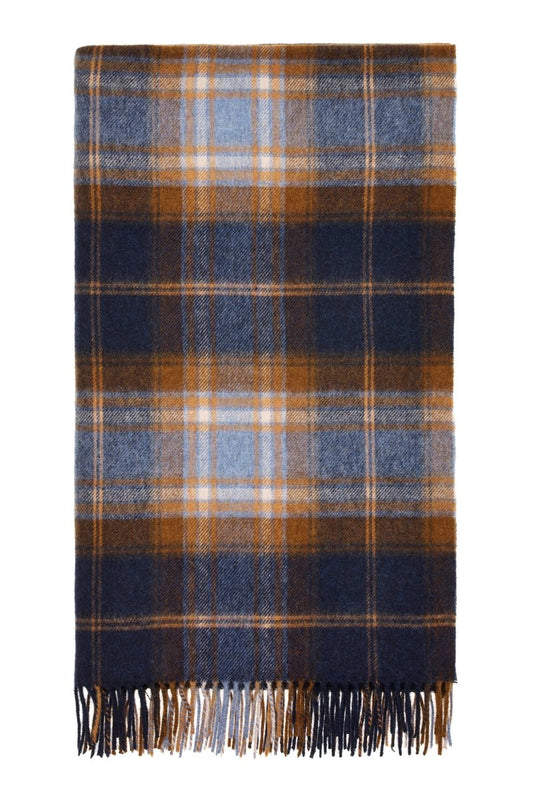 MoodCompanyNL - Plaid Winterton Merino Blauw - Merino Lamswol - 140x185 - Bronte by Moon Scotland - 6095646713715