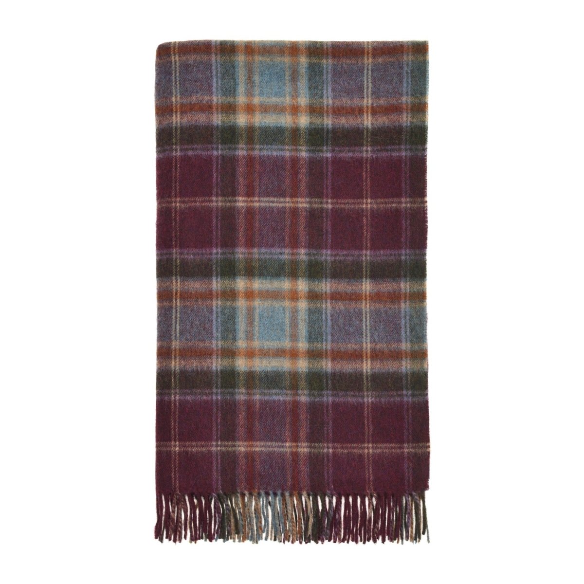 Mood Company - Plaid Winterton Pruim - Merino Lamswol - 140x185 - Bronte by Moon Scotland - 6151220943999