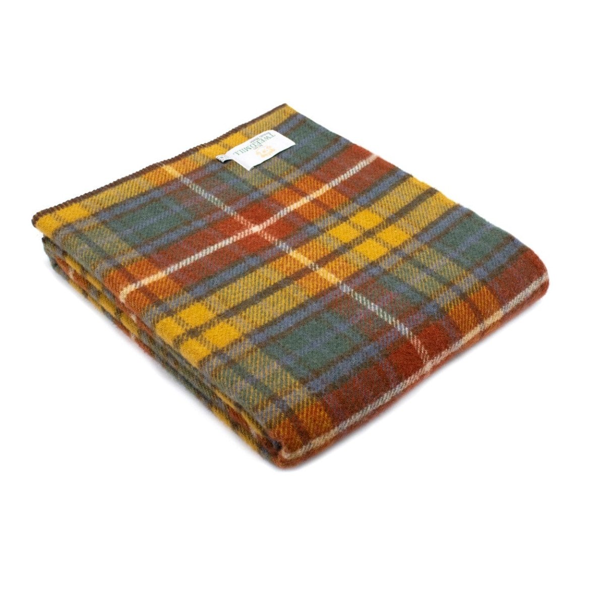 MoodCompanyNL - Plaid zonder franje Tartan Antique Buchanan - 150x200 - Nieuw Wol - Tweedmill UK - 5060674574585