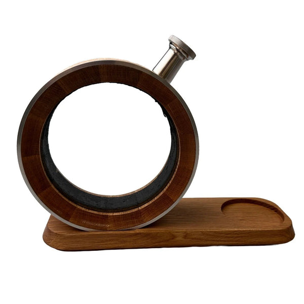 Porthole Decanter 500 ml – Luxe whiskykaraf van geblakerd Amerikaans eiken & glas by MoodCompanyNL
