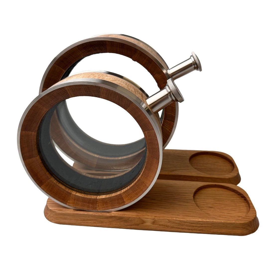 MoodCompanyNL - Porthole Decanter 700 ml – Luxe whiskykaraf van geblakerd Amerikaans eiken & glas (kopie) - 6151217498471