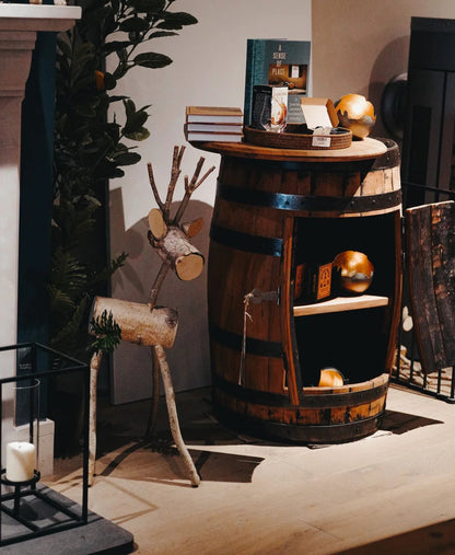 Mood Company - PRE ORDER Whisky Bar met deuren – Oude Whiskyvaten– Darach Scotland - 