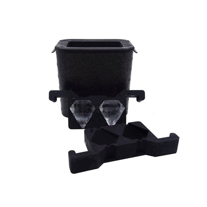 Mood Company - Professionele Crystal Clear Diamant IJsvorm - 2 IJsblokjes 5,5x5,5 cm - Mood4Whisky - 6151221564568