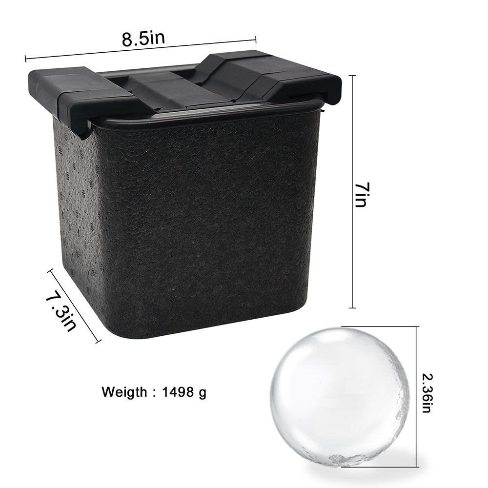Mood Company - Professionele Crystal Clear IJsbalvorm - 4 IJsballen Ø 6 cm - Mood4Whisky - 6151222466465