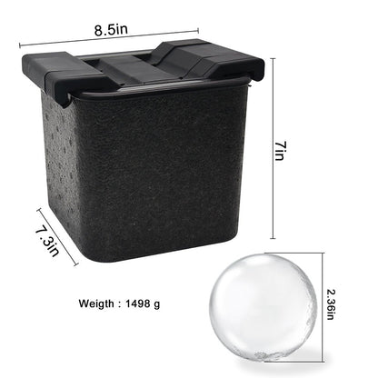 Mood Company - Professionele Crystal Clear IJsbalvorm - 4 IJsballen Ø 6 cm - Mood4Whisky - 6151222466465