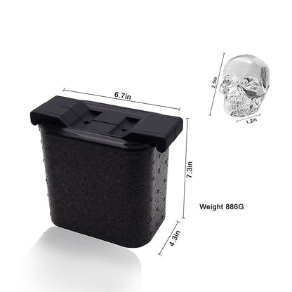 Mood Company - Professionele Crystal Clear Schedel IJsvorm - 2 Skull IJsblokjes 5x6 cm - Mood4Whisky - 6151221891886