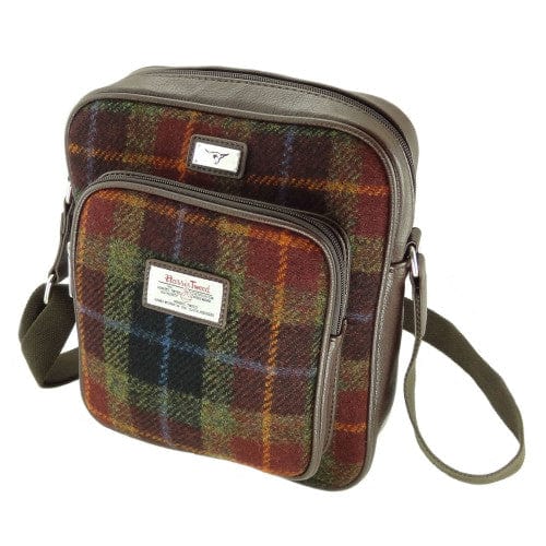 MoodCompanyNL - Reistas Tay Bruin (Rust) - Compact - 27x23x9 - Harris Tweed - Glen Appin of Scotland - 5060631370533