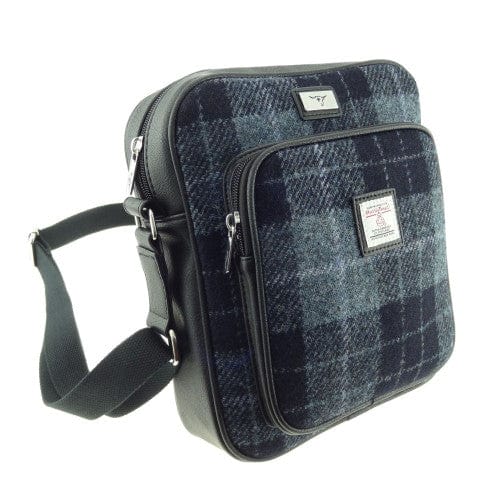 MoodCompanyNL - Reistas Tay Grijs Zwart - Compact - 27x23x9 - Harris Tweed - Glen Appin of Scotland - 5060631373350