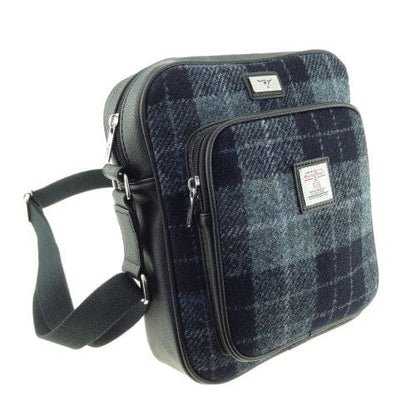 MoodCompanyNL - Reistas Tay Grijs Zwart - Compact - 27x23x9 - Harris Tweed - Glen Appin of Scotland - 5060631373350