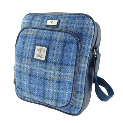 MoodCompanyNL - Reistas Tay Lichtblauw - Compact - 27x23x9 - Harris Tweed - Glen Appin of Scotland - 5060959021285