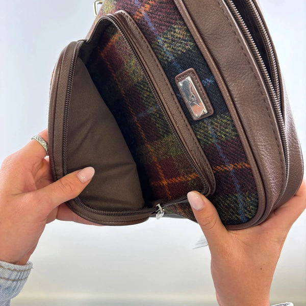 Reistas Tay Grijs Zwart - Compact - 27x23x9 - Harris Tweed - Glen Appin of Scotland by MoodCompanyNL