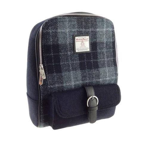 Rugzak Naver Zwart Grijs - 33x29x14 - Harris Tweed - Glen Appin of Scotland by MoodCompanyNL