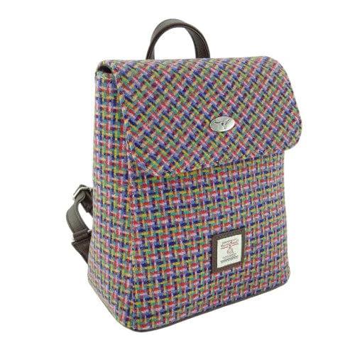 Rugzak Tummel Jazzy Weave - Mini - 26x21x12 - Harris Tweed - Glen Appin of Scotland by MoodCompanyNL