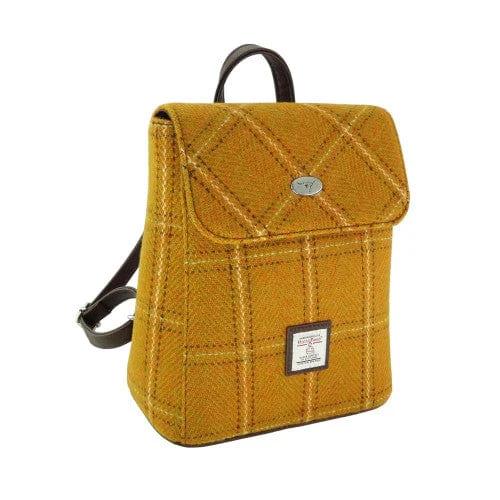 Rugzak Tummel Mosterd Geel (English Mustard) - Mini - 26x21x12 - Harris Tweed - Glen Appin of Scotland by MoodCompanyNL