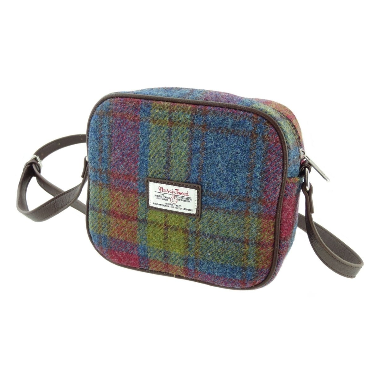 MoodCompanyNL - Schoudertas Almond Multi Colour - 19x21x7 - Harris Tweed - Glen Appin of Scotland - 5060631370434