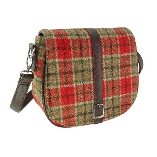 Schoudertas Beauly Rood Groen Tartan - Harris Tweed - Glen Appin of Scotland by MoodCompanyNL